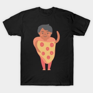 Cute Kid in pizza costume T-Shirt